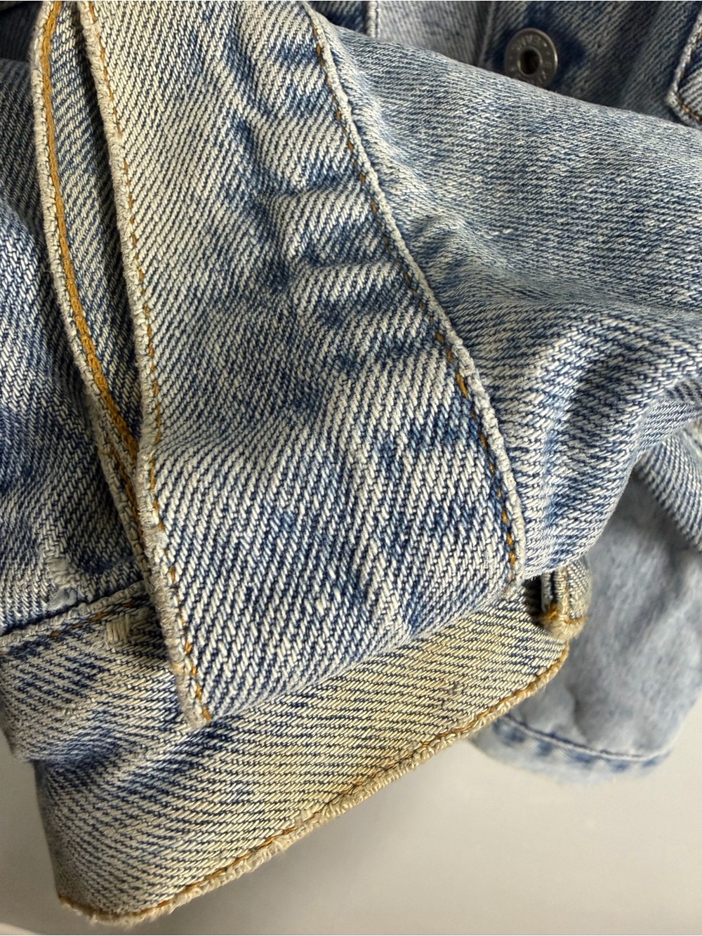 Vtg Express Light Blue Denim Jacket for Women - Picture 7 of 8